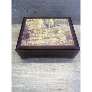 San Francisco Music Box Company Monet Japanese Footbridge Music Box Glockenspiel